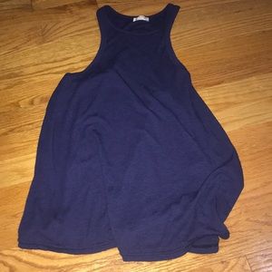 Free people blue flowy tank top